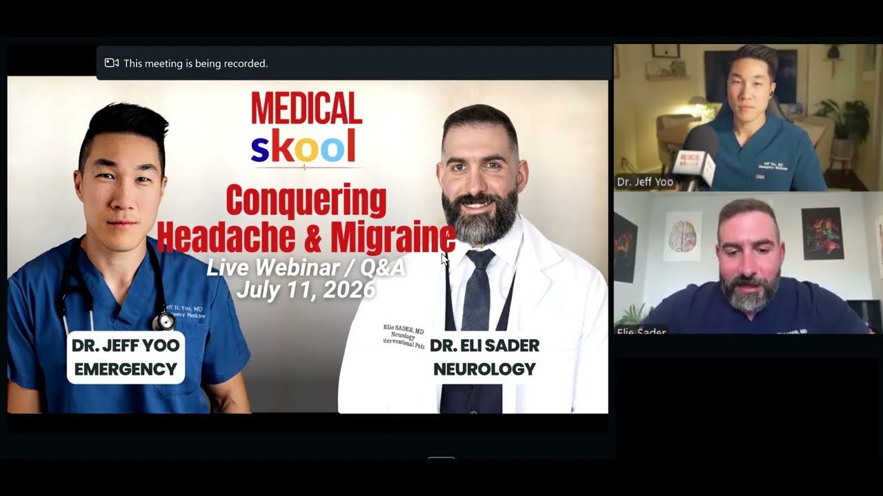 Medical Skool live webinar on headache and migraine